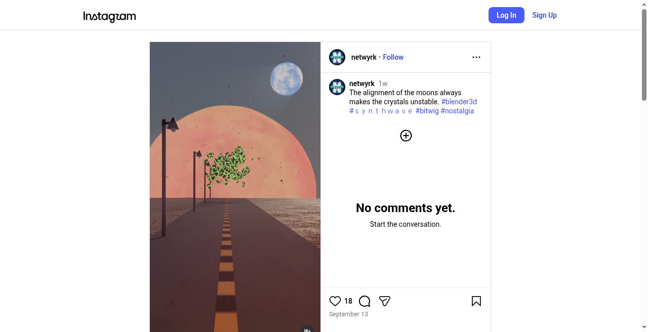 Instagram reel: The alignment of the moons always