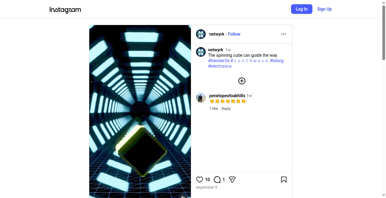 Instagram reel: The spinning cube can guide the way.